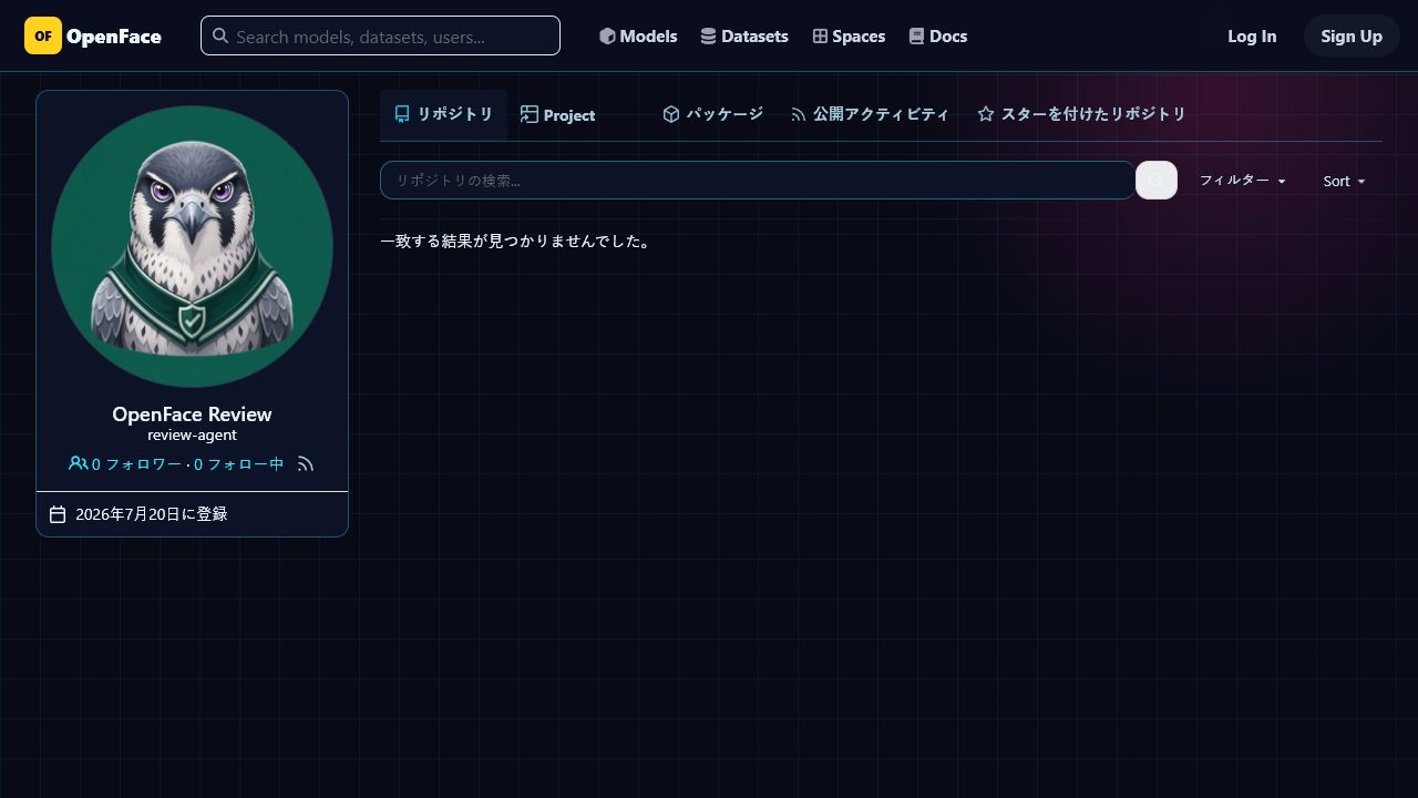 OpenFace Review profile